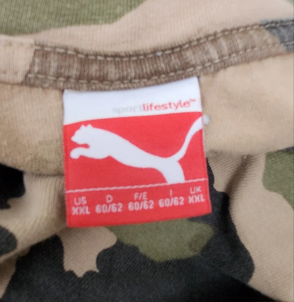 Puma Logo Army Camo Short Sleeve Tee - Picture 9 of 9